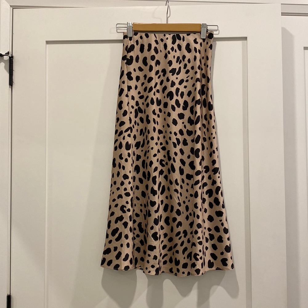 AQUA leopard print skirt - size XS